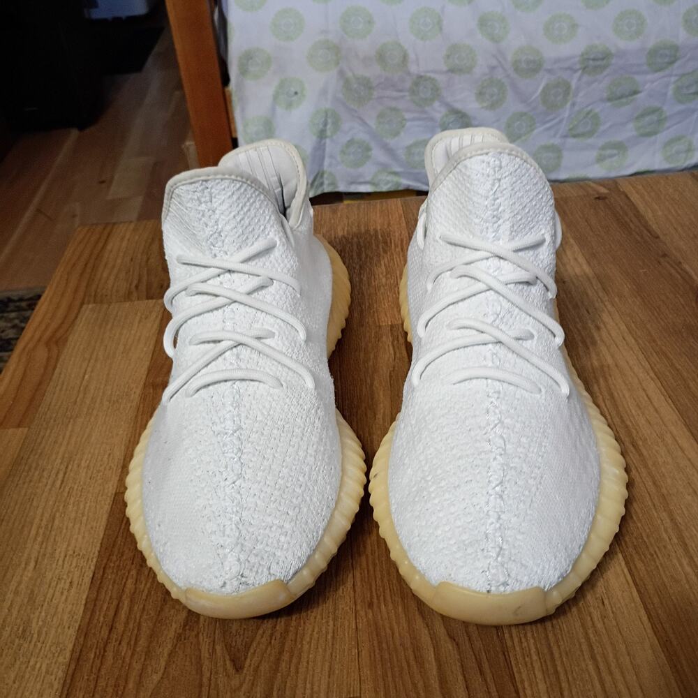 adidas Yeezy Boost 350 V2 Low Cream White / Triple White Pre Owned size 13 - Picture 4 of 8